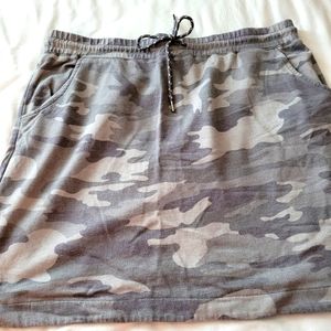 Maurices Camo Terrycloth Skirt XXL